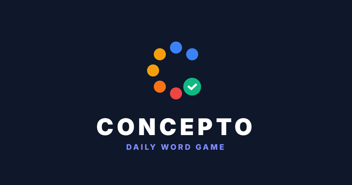 I built Concepto - A daily semantic word puzzle that fixes the "200-guess grind" of Contexto logo